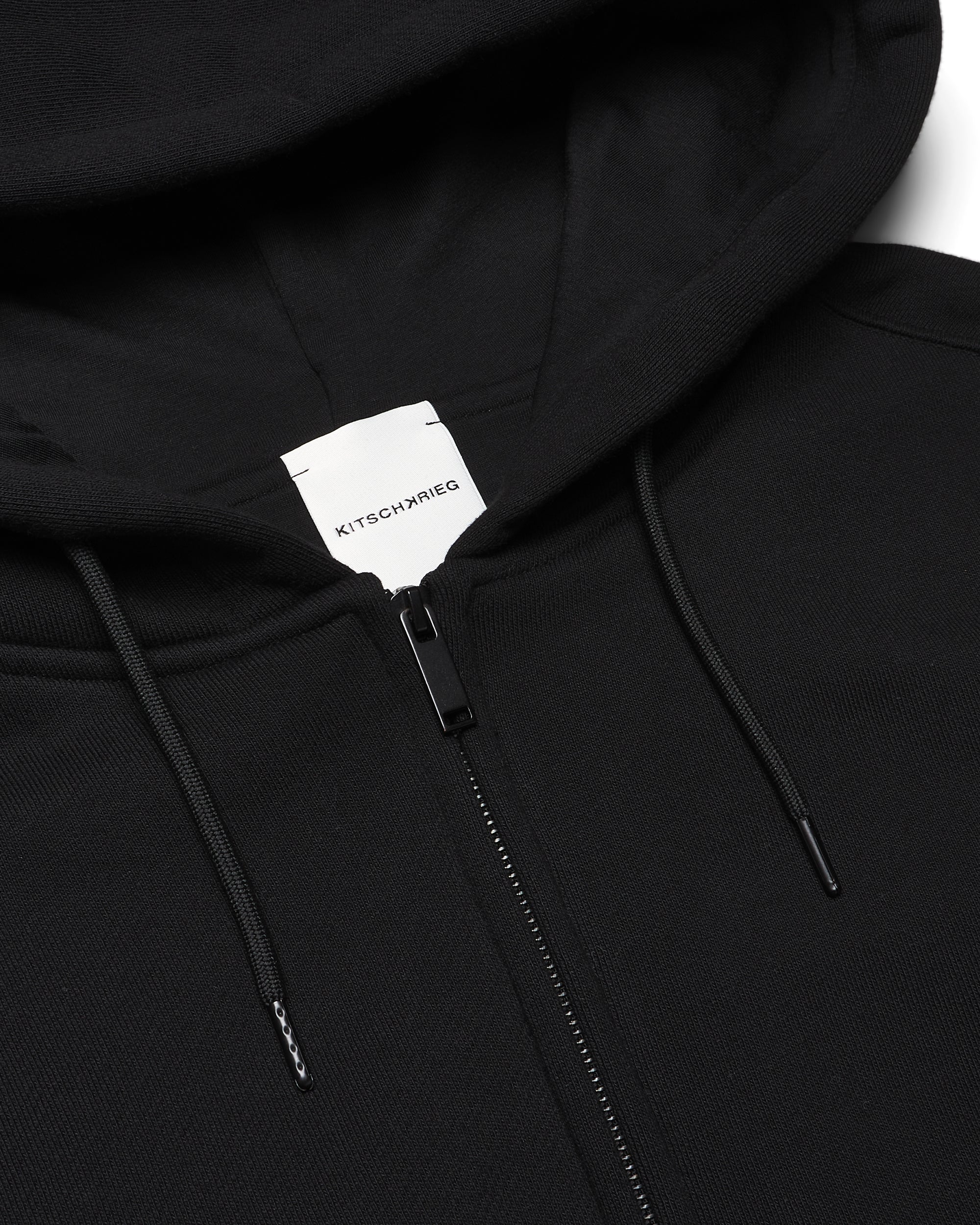 HOODIE ZIP JACKET BLACK